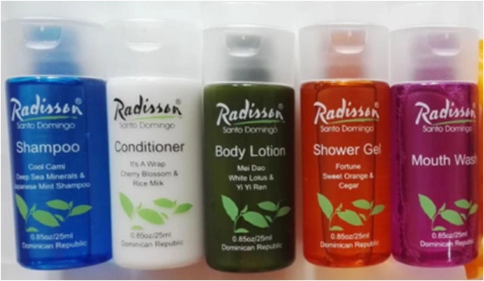 Hair Conditioner in Pet Bottle with Hotel Amenities for Hotel Room Using